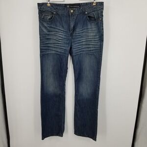 Do Denim‎ Men's Bootcut Denim Jeans Size 38x32 Y2K Streetwear Grunge Western
